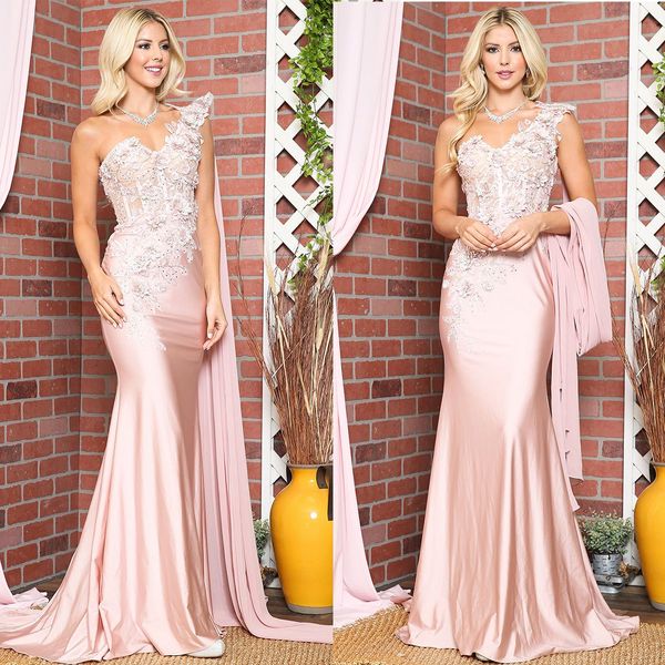 light pink one shoulder mermaid evening dresses elegant applique flowers prom dress sweetheart lace formal party gowns, Black;red
light pink one shoulder mermaid evening dresses elegant applique flowers prom dress sweetheart lace formal party gowns, Black;red