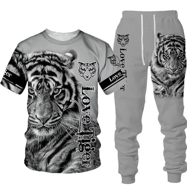 men's tracksuits animal 3d tiger printed pants matching sets men t-shirts sportwear tracksuit spring and summer clothing 230224, Gray
men's tracksuits animal 3d tiger printed pants matching sets men t-shirts sportwear tracksuit spring and summer clothing 230224, Gray