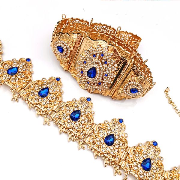 waist chain belts algeria wedding jewelry set moroccan bridal metal belt robe dress body ladies head royal blue faux gems 230224
waist chain belts algeria wedding jewelry set moroccan bridal metal belt robe dress body ladies head royal blue faux gems 230224