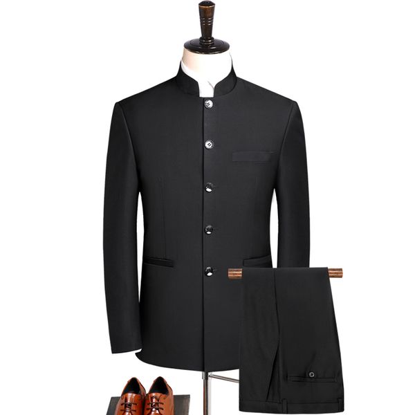 men s tracksuits sinicism 2 pcs set suit coat pants fashion casual boutique s chinese tunic business blazers trousers s 5xl 230224, Gray
men s tracksuits sinicism 2 pcs set suit coat pants fashion casual boutique s chinese tunic business blazers trousers s 5xl 230224, Gray