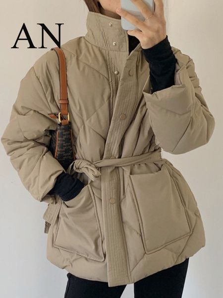 women s jackets winter versatile high neck warm large pocket lace up waist cotton clothes for 230223, Black;brown
women s jackets winter versatile high neck warm large pocket lace up waist cotton clothes for 230223, Black;brown