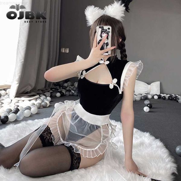 ojbk women mesh cheongsam lingerie dress traditional qipao anime cosplay open chest perspective chemise set lingerie nighty 0224, Red;black
ojbk women mesh cheongsam lingerie dress traditional qipao anime cosplay open chest perspective chemise set lingerie nighty 0224, Red;black