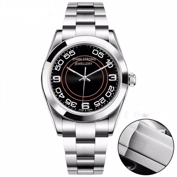 men's watch automatic mechanical designer watches 39mm smooth bezel silver stainless steel strap sports mens wristwatch waterproof man, Slivery;golden
men's watch automatic mechanical designer watches 39mm smooth bezel silver stainless steel strap sports mens wristwatch waterproof man, Slivery;golden