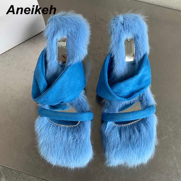 sandals aneikeh open toe shallow ladies dress party fur mules thin high heel 2023 summer fashion slip-on outdoor shoes blue y2302, Black
sandals aneikeh open toe shallow ladies dress party fur mules thin high heel 2023 summer fashion slip-on outdoor shoes blue y2302, Black