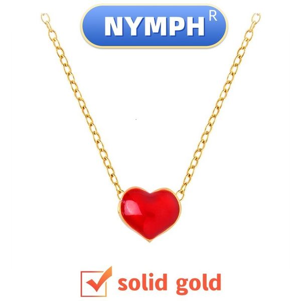 pendant necklaces nymph real 24k yellow gold necklace for women solid au750 chain heart shape wedding gift 999 fine jewelry d505 230223, Silver
pendant necklaces nymph real 24k yellow gold necklace for women solid au750 chain heart shape wedding gift 999 fine jewelry d505 230223, Silver