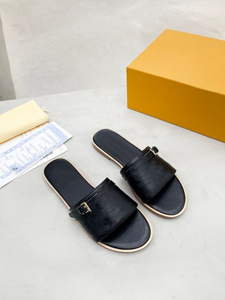 2023with box designers smooth calfkin women slippers sandals sunset flat comfort mules padded front strap slippers fashionable style slides, Black
2023with box designers smooth calfkin women slippers sandals sunset flat comfort mules padded front strap slippers fashionable style slides, Black