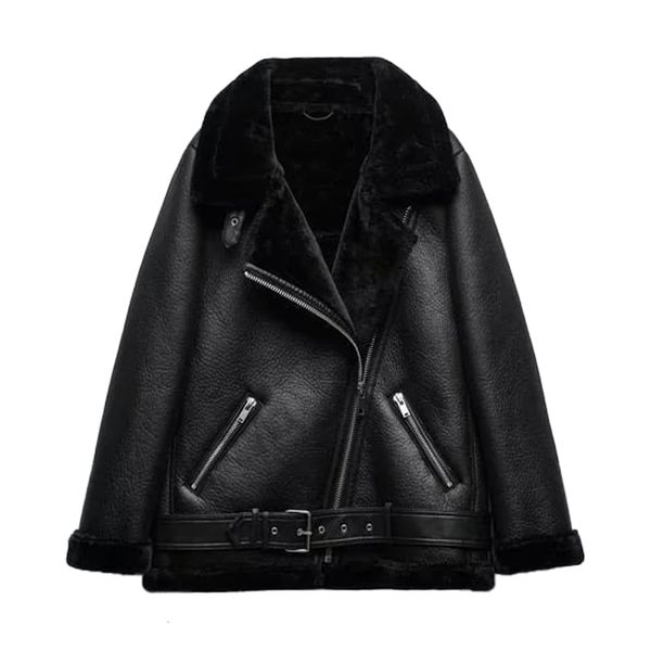 women s jacket traf winter faux leather double sided jacket fashion temperament zipper retro female casual thicken 2969241 230223, Black;brown
women s jacket traf winter faux leather double sided jacket fashion temperament zipper retro female casual thicken 2969241 230223, Black;brown