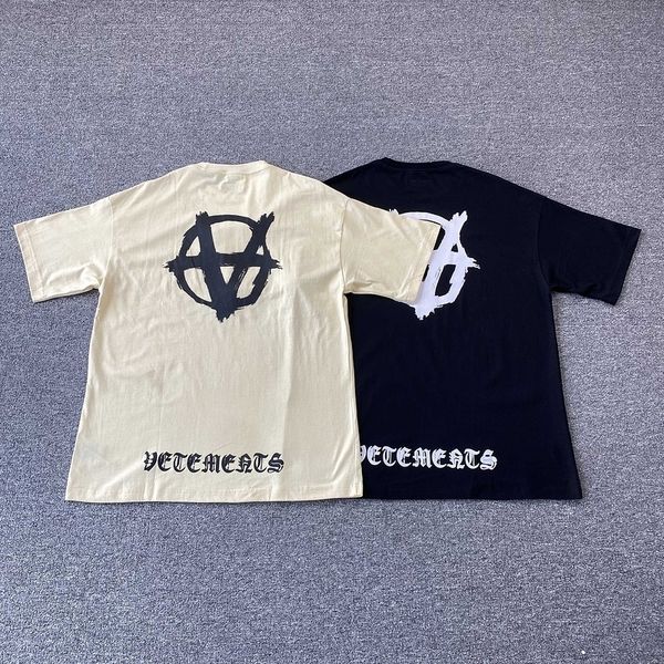 men's tshirts good quality vetements double anarchy fashion tshirt men 1 1 gothic letter loose tee women t shirt short sleeve 230223, White;black
men's tshirts good quality vetements double anarchy fashion tshirt men 1 1 gothic letter loose tee women t shirt short sleeve 230223, White;black
