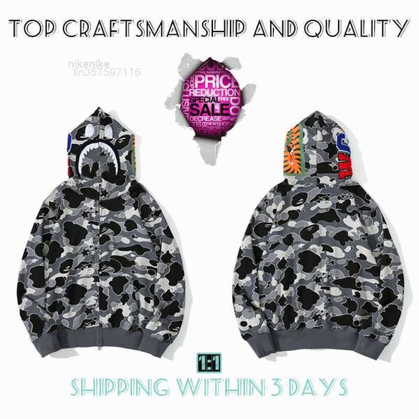 craftsmanship mens hoodies apes hoodie designer jacket shark pullover tiger full zip color harajuku sweatshirt fashion co-branding camouflag, Black
craftsmanship mens hoodies apes hoodie designer jacket shark pullover tiger full zip color harajuku sweatshirt fashion co-branding camouflag, Black