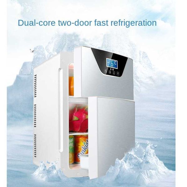 20l mini small car home dual-use cold and warm dual-door refrigerator fresh-keeping box r230225
20l mini small car home dual-use cold and warm dual-door refrigerator fresh-keeping box r230225
