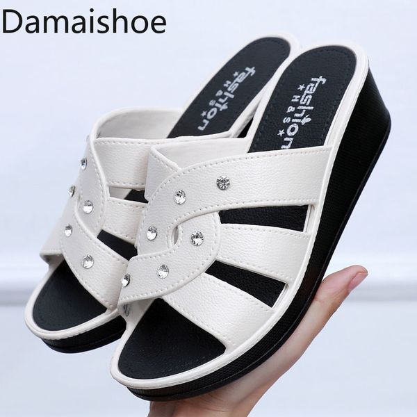 sandals women's high heel slippers summer wear thick bottom fashion home non-slip mother shoes soft bottom social wedge women sandals 2, Black
sandals women's high heel slippers summer wear thick bottom fashion home non-slip mother shoes soft bottom social wedge women sandals 2, Black