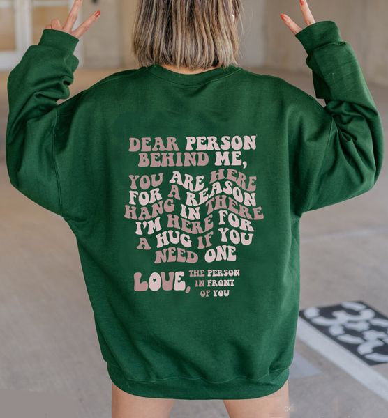 womens hoodies sweatshirts colorful dear person behind me sweatshirts positive sayings pullovers women trendy casual cotton 230224, Black
womens hoodies sweatshirts colorful dear person behind me sweatshirts positive sayings pullovers women trendy casual cotton 230224, Black