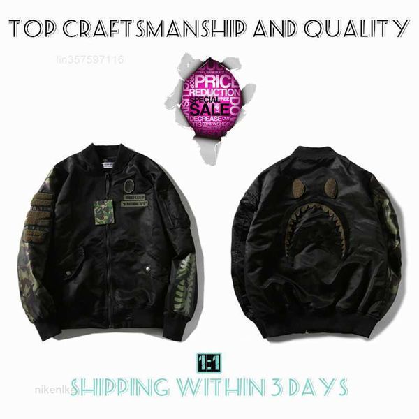 craftsmanship mens jackets shark mens star spots designers coat varsity co-branding stylist storm ghosts military style camouflage jacket ba, Black;brown
craftsmanship mens jackets shark mens star spots designers coat varsity co-branding stylist storm ghosts military style camouflage jacket ba, Black;brown
