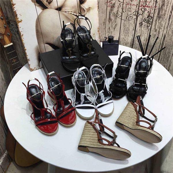 designer luxury cassandra logo wedge sandals hemp rope sandals genuine leather with sloping heel 5cm with box238e, Black
designer luxury cassandra logo wedge sandals hemp rope sandals genuine leather with sloping heel 5cm with box238e, Black