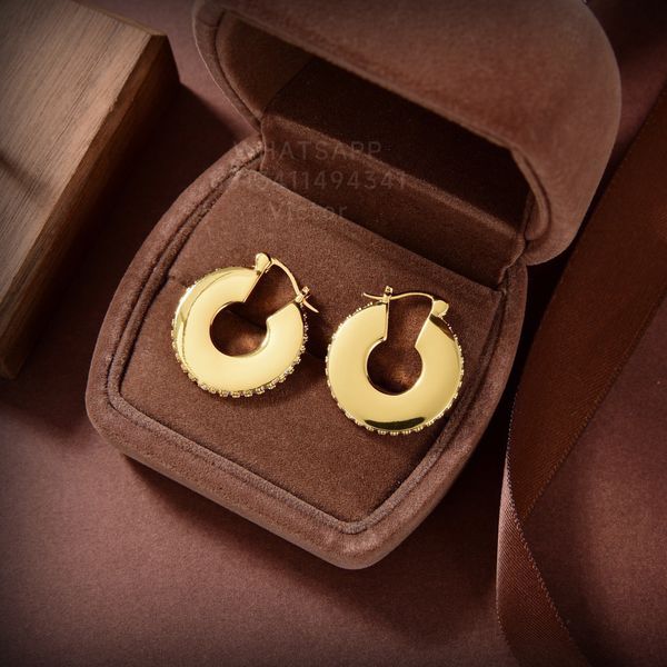 botiega circular earrings designer studs dangle for woman gold plated 18k official reproductions brand designer never fade exquisite gift 04, Silver
botiega circular earrings designer studs dangle for woman gold plated 18k official reproductions brand designer never fade exquisite gift 04, Silver