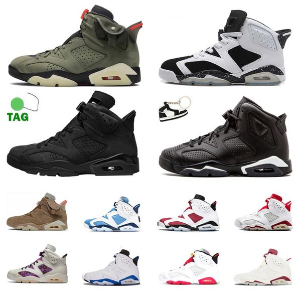 6 high basketball shoes 6s oreo dmp unc carmine british khaki infrared reflective men trainers alternate hare sport sneakers 40-472966