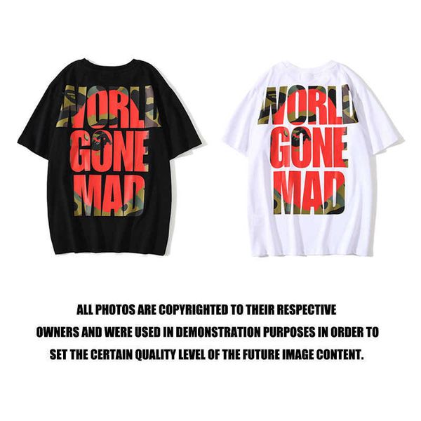 camouflage letter ape head men's and women's short sleeve loose t-shirt, White;black
camouflage letter ape head men's and women's short sleeve loose t-shirt, White;black