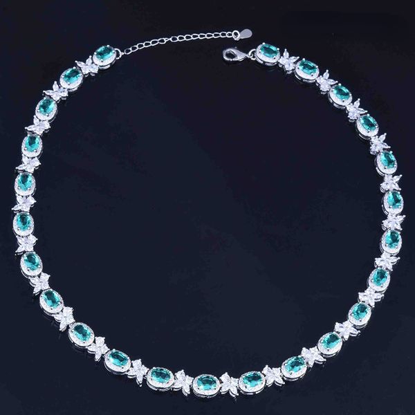 handmade14k white gold lab paraiba tourmaline jewelry set engagement wedding bracelet necklace for women bridal promise gift, Black
handmade14k white gold lab paraiba tourmaline jewelry set engagement wedding bracelet necklace for women bridal promise gift, Black