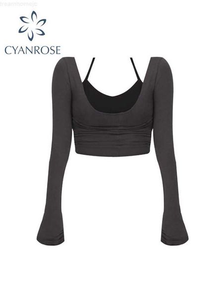 korean style fashion y2k 2 piece t-shirt women's slim long sleeve bottoming tight chic thin s 2022 autumn winter new 0225, White
korean style fashion y2k 2 piece t-shirt women's slim long sleeve bottoming tight chic thin s 2022 autumn winter new 0225, White