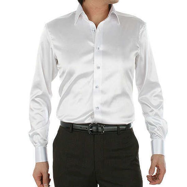 solid color imitation silk satin glossy men's shirt elastic long-sleeved taobao slim looseokge, White;black
solid color imitation silk satin glossy men's shirt elastic long-sleeved taobao slim looseokge, White;black