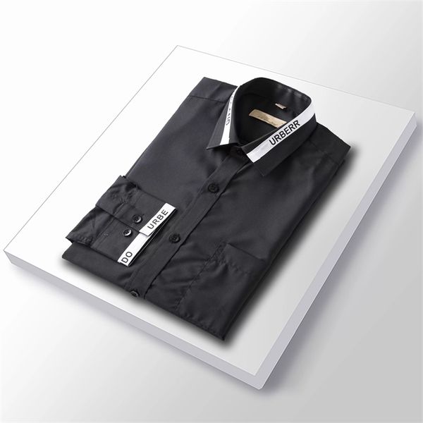men's casual shirt spring and autumn high-quality business classic fashion long-sleeved plaid business shirt solid color embroidery cot, White;black
men's casual shirt spring and autumn high-quality business classic fashion long-sleeved plaid business shirt solid color embroidery cot, White;black