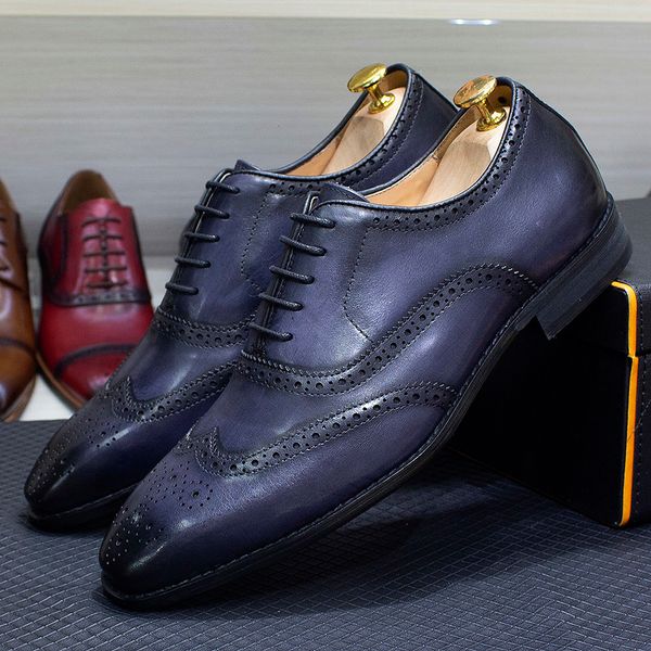 dress shoes size 613 handmade mens wingtip oxford genuine calfskin leather brogue classic business formal for men 230224, Black
dress shoes size 613 handmade mens wingtip oxford genuine calfskin leather brogue classic business formal for men 230224, Black