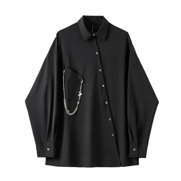 women's blouses shirts qweek black gothic blouses vintage casual streetwear harajuku shirt spring autumn oversized asymmetrical punk lo, White
women's blouses shirts qweek black gothic blouses vintage casual streetwear harajuku shirt spring autumn oversized asymmetrical punk lo, White