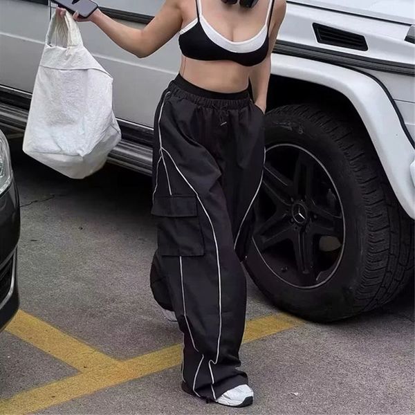women's pants s yozou black baggy cargo parachute casual trousers bottom high waist wide leg long pant oversized streetwear 230225, Black;white
women's pants s yozou black baggy cargo parachute casual trousers bottom high waist wide leg long pant oversized streetwear 230225, Black;white