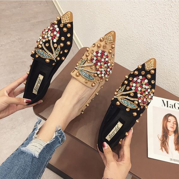 dress shoes swyivy woman flats loafers shoes crystal loafers ladies casual shoes for women pointed-toe flats spring and autumn 230224, Black
dress shoes swyivy woman flats loafers shoes crystal loafers ladies casual shoes for women pointed-toe flats spring and autumn 230224, Black