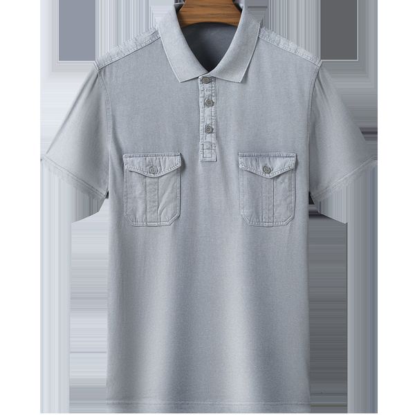 men's polos fashion summer big double pocket mens clothes polo shirts for men shirt short sleeve social tee shirt men clothing 230225, White;black
men's polos fashion summer big double pocket mens clothes polo shirts for men shirt short sleeve social tee shirt men clothing 230225, White;black