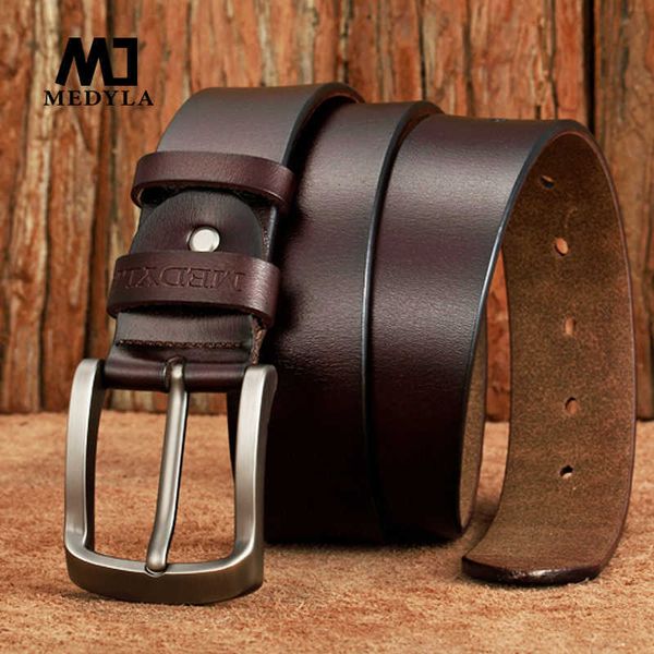 belts medyla men' belt genuine leather luxury strap classic vintage alloy pin buckle male belt jeans belt for men sm03 l230225, Black;brown
belts medyla men' belt genuine leather luxury strap classic vintage alloy pin buckle male belt jeans belt for men sm03 l230225, Black;brown