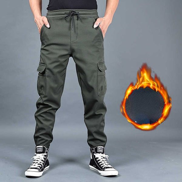 men's pants winter men pants thick fleece joggers multi pocket loose sport trousers male casual warm sweatpants cargo pants m6xl z0225, Black
men's pants winter men pants thick fleece joggers multi pocket loose sport trousers male casual warm sweatpants cargo pants m6xl z0225, Black