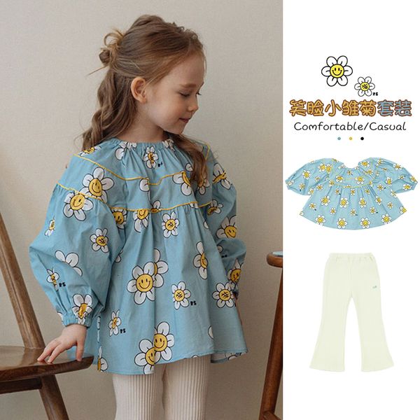 tshirts korean girls flower shirts pants 2023 ps spring summer baby girl cotton blouse skirts children's clothings outwear 230225, Blue
tshirts korean girls flower shirts pants 2023 ps spring summer baby girl cotton blouse skirts children's clothings outwear 230225, Blue