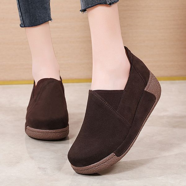 dress shoes comemore trend spring leather sneakerswith platform fashion thick bottom slip on women s casual wedge shoe 230224, Black
dress shoes comemore trend spring leather sneakerswith platform fashion thick bottom slip on women s casual wedge shoe 230224, Black