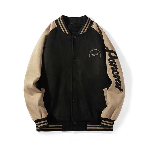 pancoat suede embroidered jacket men's fashion loose couple sexless baseball suit men0gij0gij, Black;brown
pancoat suede embroidered jacket men's fashion loose couple sexless baseball suit men0gij0gij, Black;brown