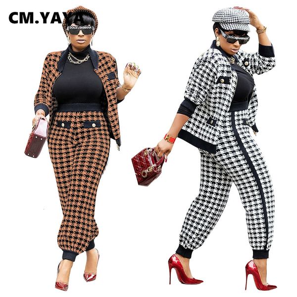 women's two piece pants cm.yaya houndstooth patchwork two 2 piece set for women vintage fitness outfits jacket pants set streetwear tra, White
women's two piece pants cm.yaya houndstooth patchwork two 2 piece set for women vintage fitness outfits jacket pants set streetwear tra, White