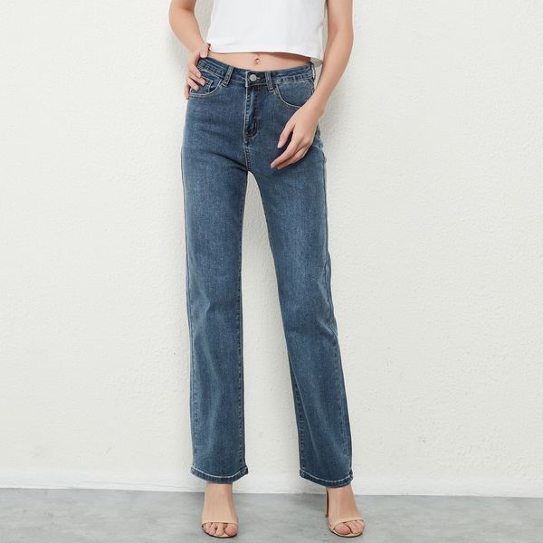 women's jeans zhisilao stretch straight high waist jeans women vintage baggy full length long denim trousers streetwear jeans 230225, Blue
women's jeans zhisilao stretch straight high waist jeans women vintage baggy full length long denim trousers streetwear jeans 230225, Blue