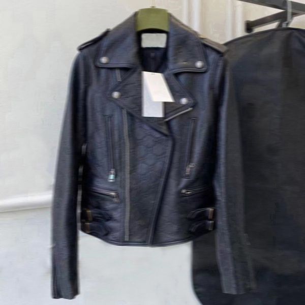 womens designer jackets woman short coats double g autumn spring style slim for lady genuine leather jacket designer coat a181, Black;brown
womens designer jackets woman short coats double g autumn spring style slim for lady genuine leather jacket designer coat a181, Black;brown