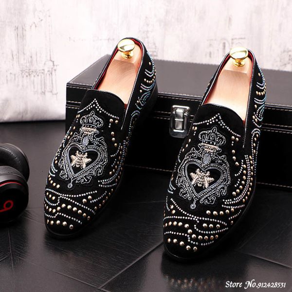 dress shoes 2022 fashion men pointed rivet embroidery casual ox wedding groom driving homecoming business footwear 230224, Black
dress shoes 2022 fashion men pointed rivet embroidery casual ox wedding groom driving homecoming business footwear 230224, Black