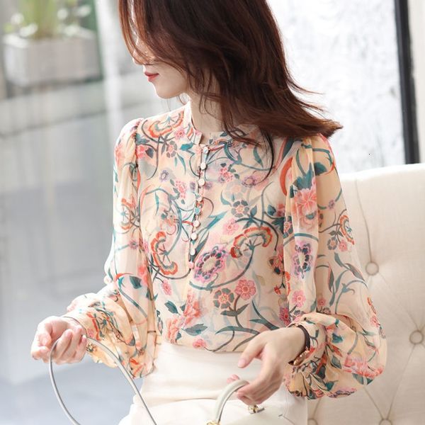 women's tshirt floral chiffon shirt long sleeve spring loose bottoming fashion o neck temperament blouse blusas s3xl 230225, White
women's tshirt floral chiffon shirt long sleeve spring loose bottoming fashion o neck temperament blouse blusas s3xl 230225, White