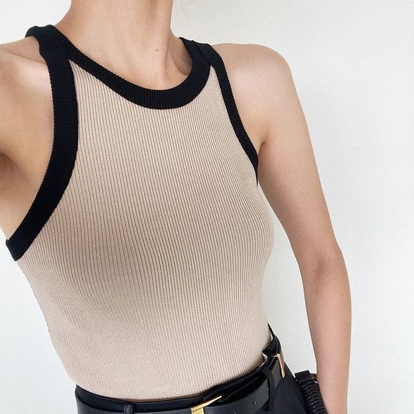 women's tanks camis french suspenders halter neck knitted vest women inner wear summer outer design sleeveless i-shaped bottoming 23022, White
women's tanks camis french suspenders halter neck knitted vest women inner wear summer outer design sleeveless i-shaped bottoming 23022, White