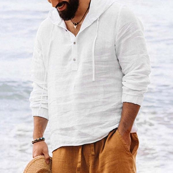men's casual shirts men shirts hooded solid color autumn long sleeve casual buttons cotton linen vintage summer beach shirts camisa ma, White;black
men's casual shirts men shirts hooded solid color autumn long sleeve casual buttons cotton linen vintage summer beach shirts camisa ma, White;black