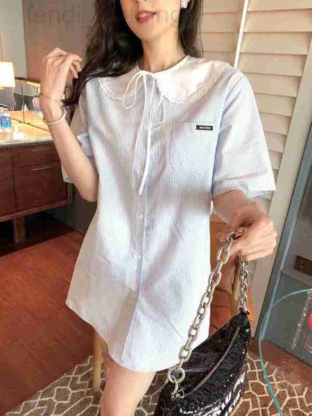 work dresses designer spring and summer new striped doll lapel collar decorative lace bow fashion casual short sleeve shirt skirt zlg9, White;black
work dresses designer spring and summer new striped doll lapel collar decorative lace bow fashion casual short sleeve shirt skirt zlg9, White;black