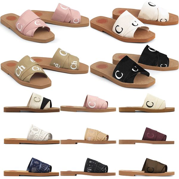 2023 slippers designer women woody mules flat sandals slides sliders canvas white black pink womens fashion outdoor beach sandal slipper sli
2023 slippers designer women woody mules flat sandals slides sliders canvas white black pink womens fashion outdoor beach sandal slipper sli