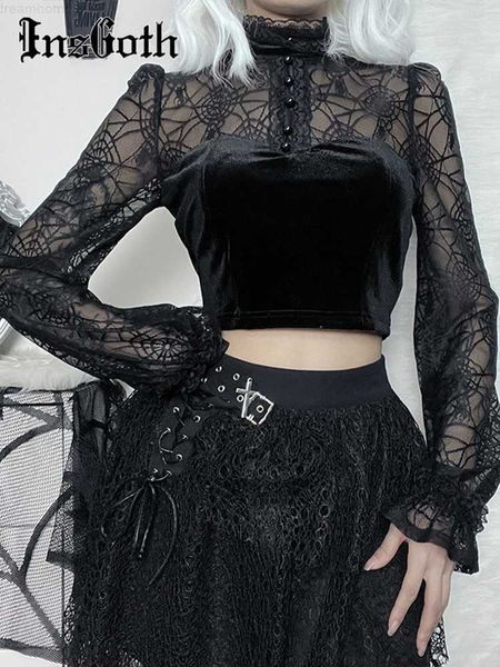 insgoth spider web print velvet t-shirts long sleeves hollow out y2k grunge goth turtleneck party woman 2022 black crop 0225, White
insgoth spider web print velvet t-shirts long sleeves hollow out y2k grunge goth turtleneck party woman 2022 black crop 0225, White