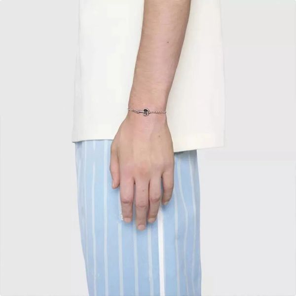 chain bracelets gu designer jewellery luxury 925silver letter g key shape bangles for men and women couples bijoux cjewelers original packag, Black
chain bracelets gu designer jewellery luxury 925silver letter g key shape bangles for men and women couples bijoux cjewelers original packag, Black