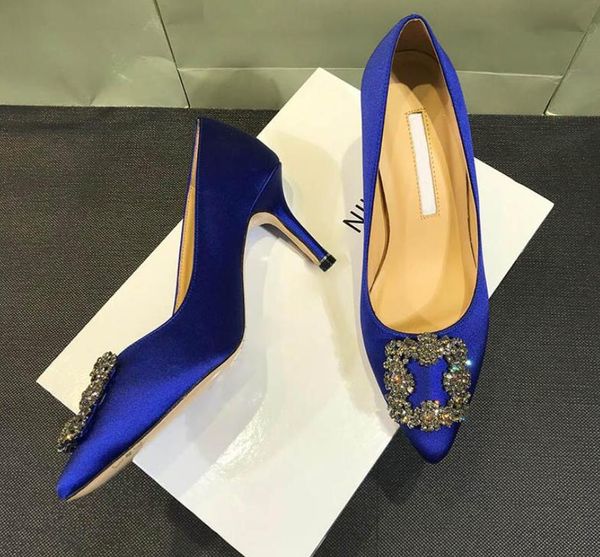 women high heels brand wedding shoes rhinestone square metal buckle dress shoes 6cm 8cm 10cm thin heel genuine leather women's pumps 34, Black
women high heels brand wedding shoes rhinestone square metal buckle dress shoes 6cm 8cm 10cm thin heel genuine leather women's pumps 34, Black