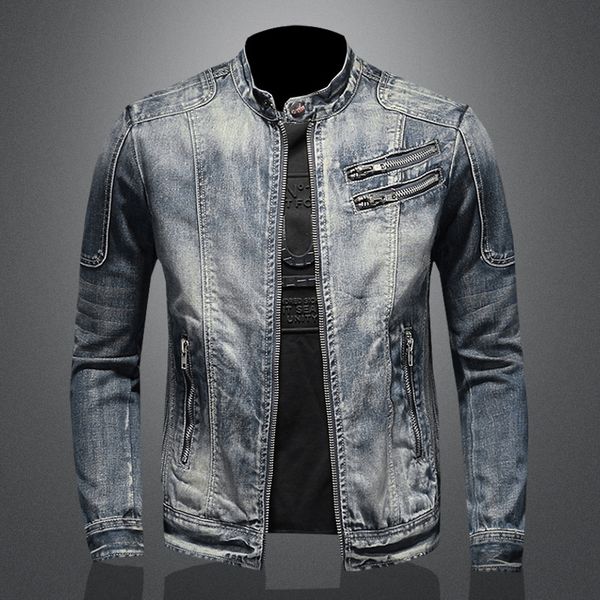 men's jackets style denim jacket for men spring autumn zippers solid color denim coat 230225, Black;brown
men's jackets style denim jacket for men spring autumn zippers solid color denim coat 230225, Black;brown