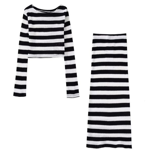 two piece dress black and white stripes knit 2 piece sets womens outfits skirts set and skirt two piece outfits winter matching female 2302
two piece dress black and white stripes knit 2 piece sets womens outfits skirts set and skirt two piece outfits winter matching female 2302