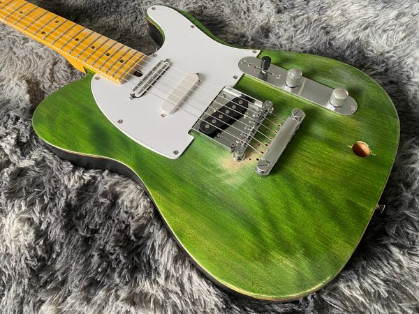 oem electric guitar fen t l green color alder body maple neck 6 strings hand made heavy relic
oem electric guitar fen t l green color alder body maple neck 6 strings hand made heavy relic